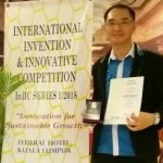 Dr Hyginus SMK Mutiara memenangi Silver Award (Anugerah Perak)di International Invention and Innovative Competition Series 1/2018